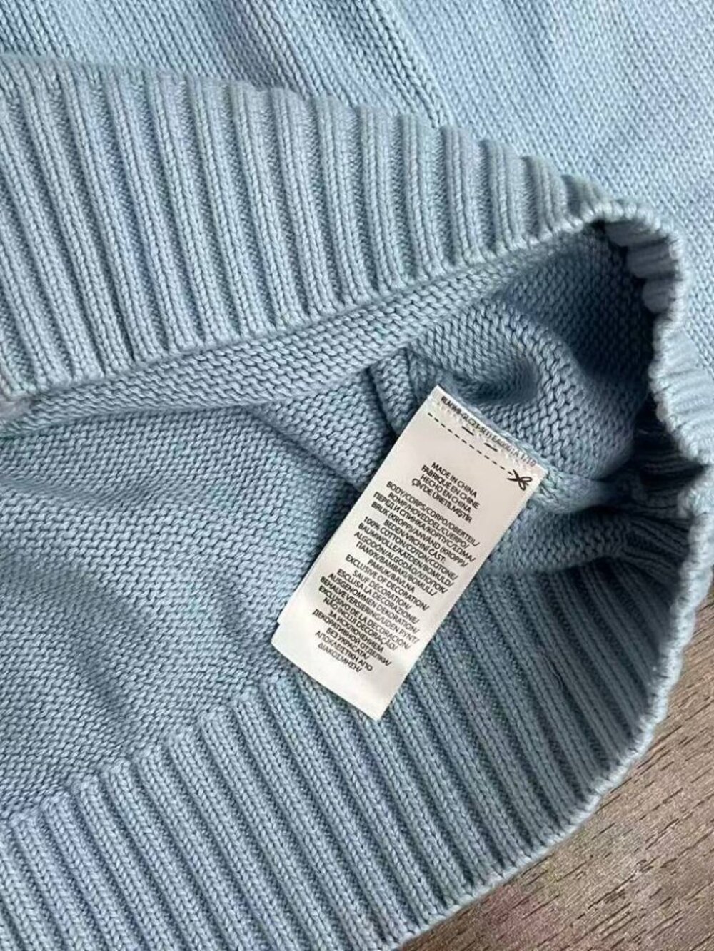 Polo Ralph Lauren Light Blue Polo Bear Crewneck Sweater Size M - Picture 6 of 8